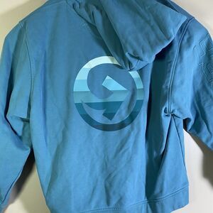G/FORE  Hoodie Mens XL Blue Hooded Golf Pullover Winter Outdoor